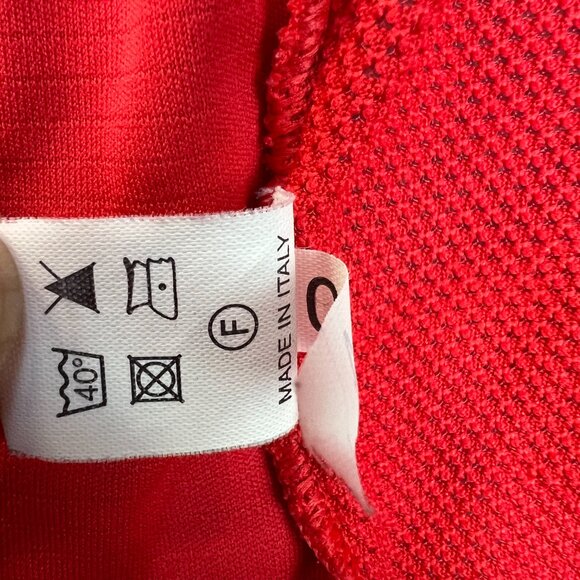 Vintage Santini SMS Mens Red Full Zip Cycling Jersey Size L Made in Italy Vtg - Picture 8 of 13